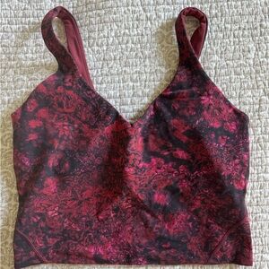 Pink and Black Patterned Tank Top